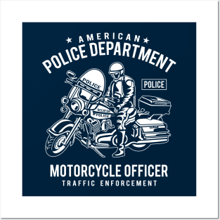 American Police Department Posters and Art